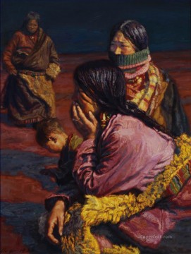 チベット人中国人チェン・イーフェイ Oil Paintings